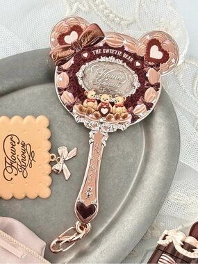 NWT Flower knows the sweetie bear collection hand mirror